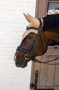 Kentucky Horsewear Fly Veil Wellington Velvet Mini Pearls