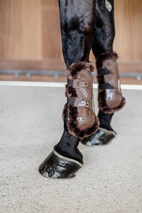 Kentucky Horsewear Vegan Sheepskin Tendon Boots bamboo