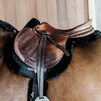 Saddle Pad Hunter Vegan Sheepskin Jumping Black