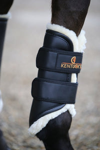Kentucky Horsewear Brushing Boots Leather