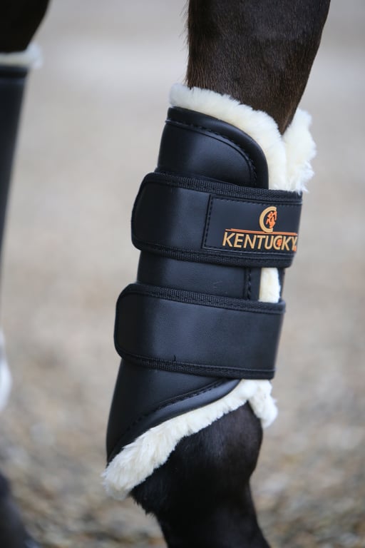 Kentucky Horsewear Brushing Boots Leather