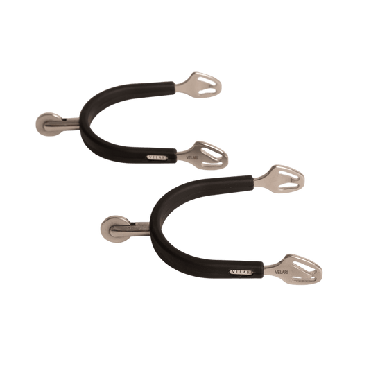 Kentucky Horsewear Spurs Stainless Steel With Rubber Large Wheel Rowell
