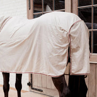 Mesh fly rug comfort classic with neck & belly cover beige/bordeaux 125-5'9
