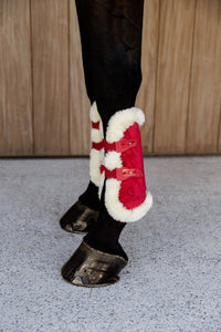 Kentucky Horsewear Vegan Sheepskin Tendon Boots Bamboo Elastic Velvet